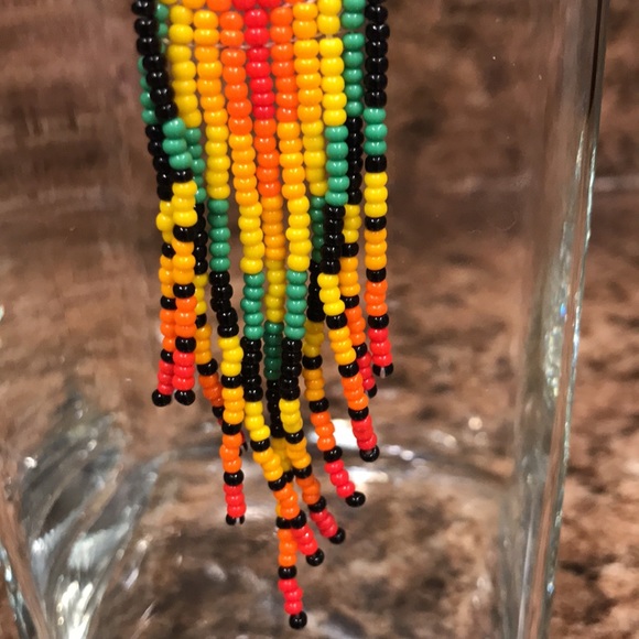 BEADED HANDMADE EARRINGS FROM COLOMBIA - Picture 4 of 7